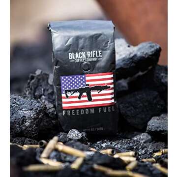Black Rifle Coffee Company Freedom Fuel, Dark Roast Ground Coffee, 12 OZ Bag