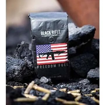 Black Rifle Coffee Company Freedom Fuel, Dark Roast Ground Coffee, 12 OZ Bag