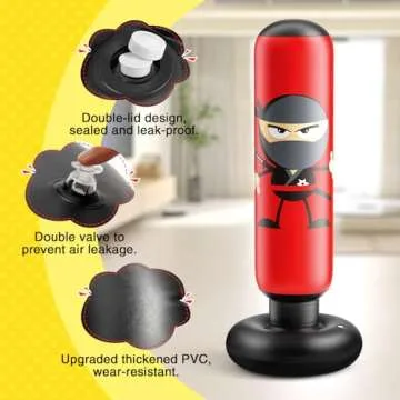 Inflatable Kids Punching Bag for Fun Fitness and Energy Release