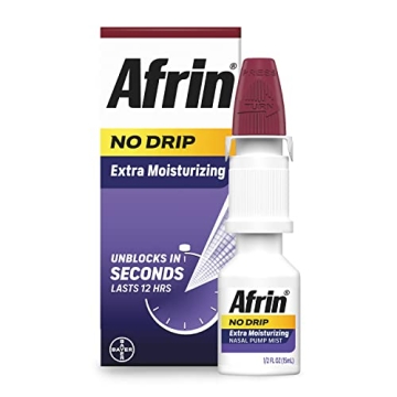 Afrin No Drip Extra Moisturizing Nasal Congestion Relief