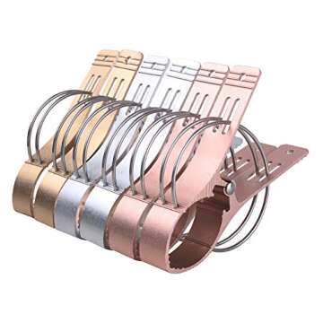 Durable Z ZICOME Aluminium Beach Towel Clips, 6 Pack