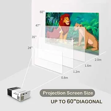 Artlii 2021 New Mini Projector for Movies and Kids