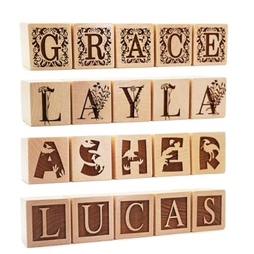Custom Engraved Baby Blocks - Perfect Nursery Decor Gift
