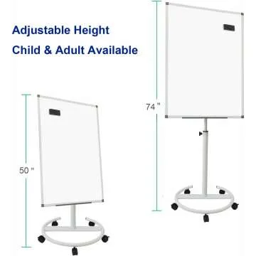 BIBOC Mobile Dry Erase Board Easel - 36 x 24