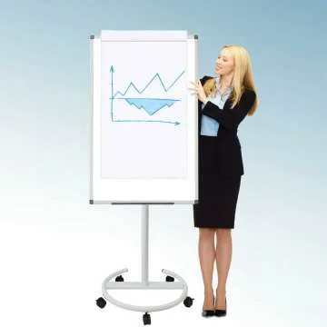 BIBOC Mobile Dry Erase Board Easel - 36 x 24
