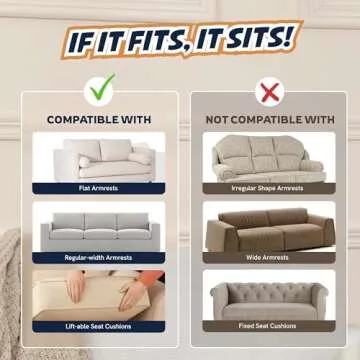 Panther Armor Couch Protectors - Cat Scratching Mats [Left Arm in Brown] - Natural Sisal Furniture Protector - Anti Scratch