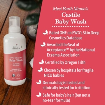 Earth Mama Non-Scents Baby Wash Refill for Sensitive Skin