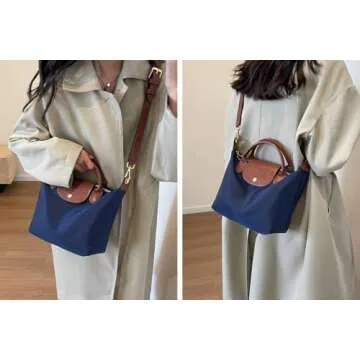 YUHAKORU Nylon Crossbody Bags for Women Shoulder Purse Waterproof With Strap Small