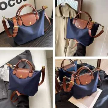 YUHAKORU Nylon Crossbody Bags for Women Shoulder Purse Waterproof With Strap Small