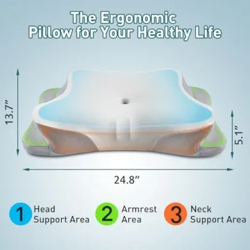 Mokaloo Neck Pillow - Pain Relief & Cooling Comfort