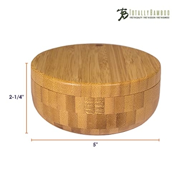 Eco-Friendly Bamboo Salt Pepper Duo with Magnetic Lid