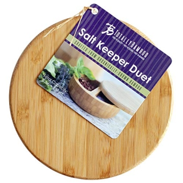 Eco-Friendly Bamboo Salt Pepper Duo with Magnetic Lid