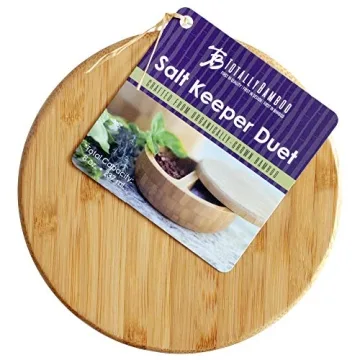 Eco-Friendly Bamboo Salt Pepper Duo with Magnetic Lid