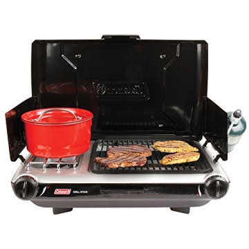 Coleman 2-in-1 Camping Grill & Stove with 20,000 BTUs