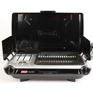 Coleman 2-in-1 Camping Grill & Stove with 20,000 BTUs