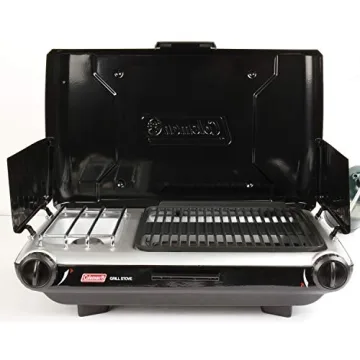 Coleman 2-in-1 Camping Grill & Stove with 20,000 BTUs
