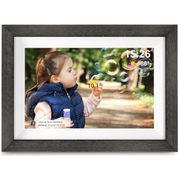 Frameo Digital Photo Frame | 10.1" WiFi Smart Picture Frame with Auto-Rotate and HD Screen
