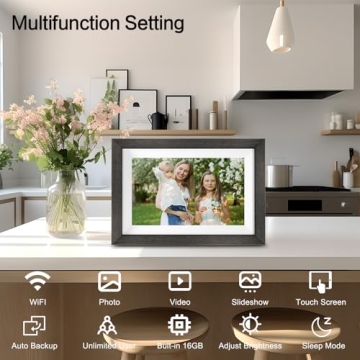 Frameo WiFi Digital Photo Frame with HD Touch Screen