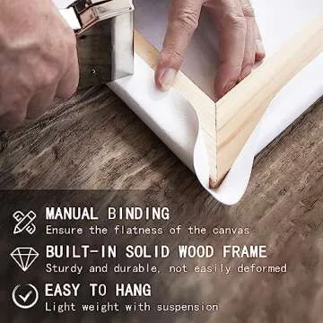 Dazella Personalized Mother's Day Gifts for Mom from Son Daughter Unique Birthday Presents for Mom Custom Puzzle Sign Canvas Prints Rustic Wall Art Home Decor