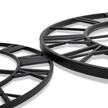 Large Decorative Metal Wall Clock for Any Room