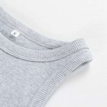 Artfish Women Casual Sleeveless Racerback Crop Tank Top - Stylish and Versatile