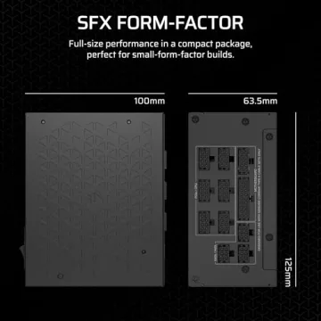 CORSAIR SF1000 Modular ATX Power Supply with PCIe 5.0 Support