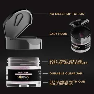 Brew Glitter (1x 4g Jar) | Edible Glitter for Drinks, Cocktails, Beer, Garnish & Beverages (Light Pink)