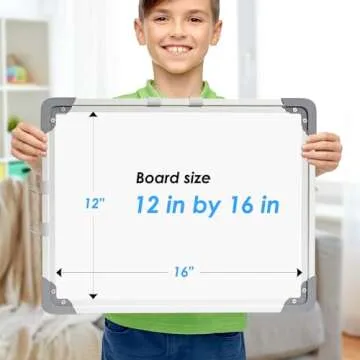 MaxGear Weekly Dry Erase Board for Wall, 16" x 12" Magnetic Calendar White Board, Hanging Double-Sided Whiteboard, Small Portable for Planning, Drawing, Memo, to Do List, School, Home, Office