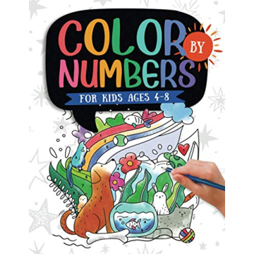 Color by Numbers For Kids Ages 4-8: Dinosaur, Sea Life, Animals, Butterfly, and Much More!