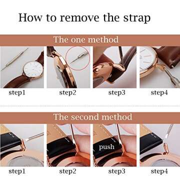 Honbay 3PCS Double Tip Pins Tools Spring Bar Tools for Watch Wrist Strap Removal Repair Fix Kit Tool