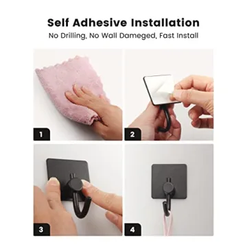 Heavy Duty Adhesive Hooks for Stylish Home Organization