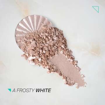 Pressed Powder Highlighter - Face Makeup | Glazed Donut - Frosty White | Pearl Shimmer Liquid-To-Bak...