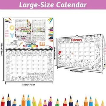 Coloring 2023 Calendar for Kids - Fun Education Tool