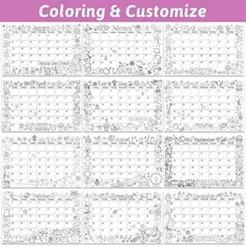 Coloring 2023 Calendar for Kids - Fun Education Tool