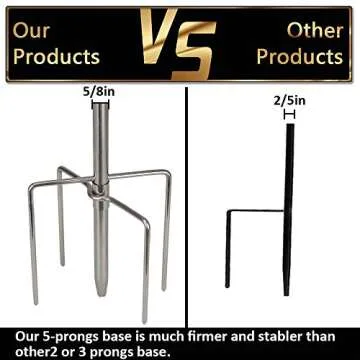 COCONUT Adjustable 62" Shepherds Hook for Outdoor Decor