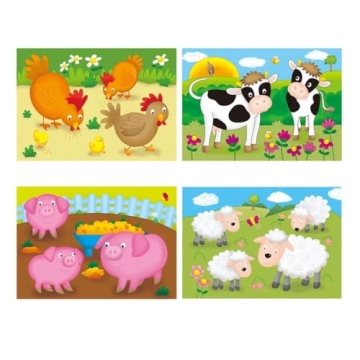Galt Toys Farm Puzzles - Fun Educational Set for Ages 3+