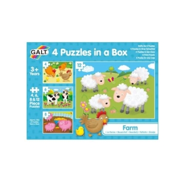 Galt Toys Farm Puzzles - Fun Educational Set for Ages 3+