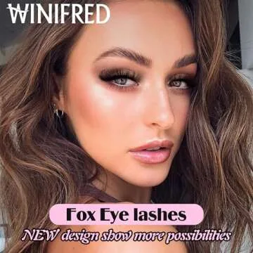 Russian Strip Lashes Cat Eye Lashes Extension Fox Eye Faux Mink Lash Natural Look 20MM Eyelashes Fluffy D Curly Volume Wispy Pack 7 Pairs Fake Eyelash by Winifred