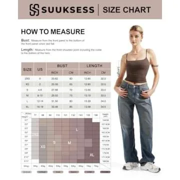 SUUKSESS Women Sexy Square Neck Tank Top for Summer Style