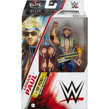 Mattel WWE Elite Collection Logan Paul Action Figure 6 inch with Accessories Set