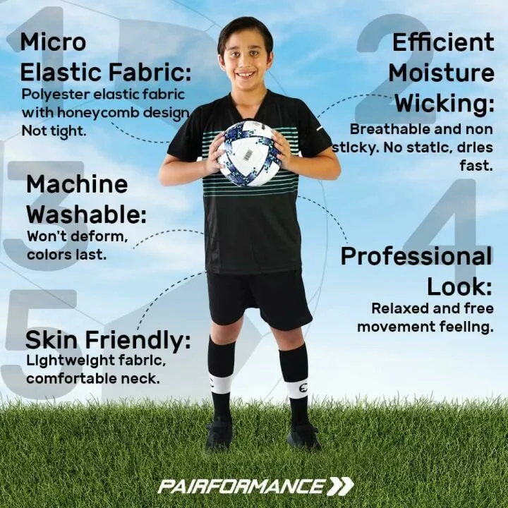 Kids Soccer Jerseys - Team Sets for Boys and Girls