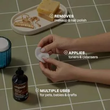 Cliganic Premium Cotton Rounds - Lint-Free Makeup Remover
