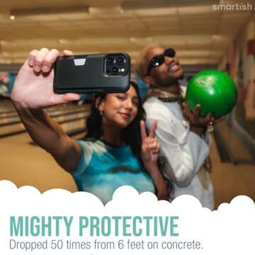 Smartish iPhone 15 Pro Wallet Case - Wallet Slayer Vol. 1 [Slim + Protective] Credit Card Holder - Drop Tested Hidden Card Slot Cover Compatible with Apple iPhone 15 Pro - You're Just Jelly