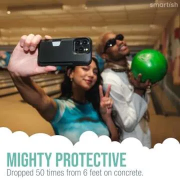 Smartish iPhone 15 Pro Wallet Case - Wallet Slayer Vol. 1 [Slim + Protective] Credit Card Holder - Drop Tested Hidden Card Slot Cover Compatible with Apple iPhone 15 Pro - You're Just Jelly