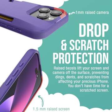 Smartish iPhone 15 Pro Wallet Case - Wallet Slayer Vol. 1 [Slim + Protective] Credit Card Holder - Drop Tested Hidden Card Slot Cover Compatible with Apple iPhone 15 Pro - You're Just Jelly