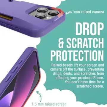 Smartish iPhone 15 Pro Wallet Case - Wallet Slayer Vol. 1 [Slim + Protective] Credit Card Holder - Drop Tested Hidden Card Slot Cover Compatible with Apple iPhone 15 Pro - You're Just Jelly