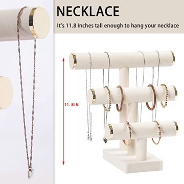 Stylish 3 Tier Bracelet Holder for Jewelry Display