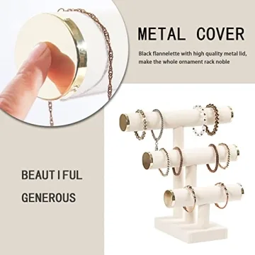 Stylish 3 Tier Bracelet Holder for Jewelry Display
