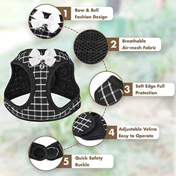 Aumuca Cat Harness and Leash - Escape Proof & Stylish