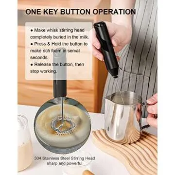 COKUNST Battery Powered Milk Frother for Quality Drinks